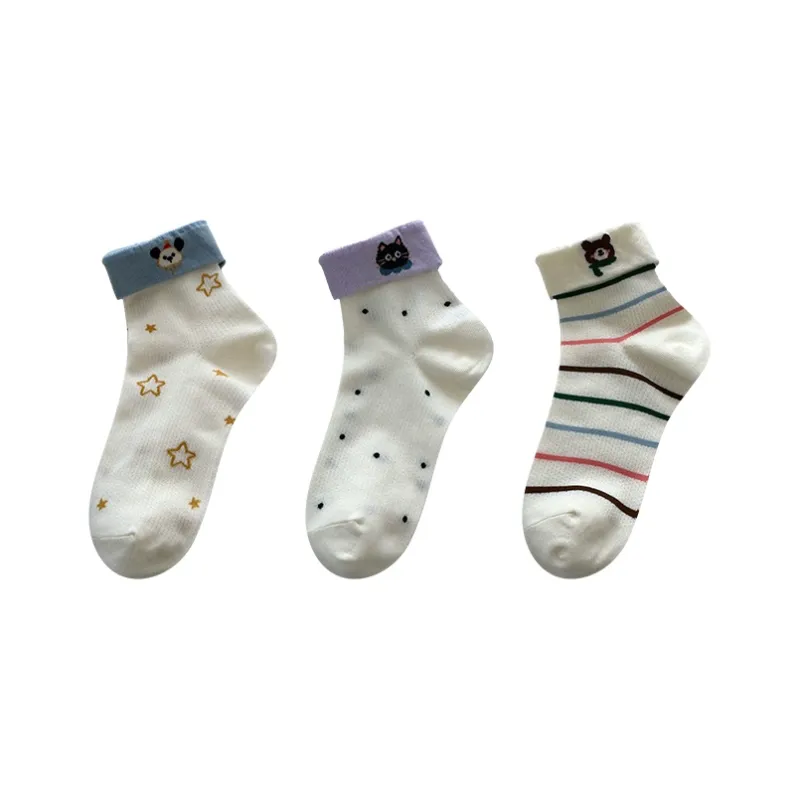 Moremoli Mid Calf Socks Women's 3 Pack-6