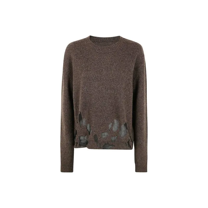UMA WANG Cut Out Knitted Jumper-0
