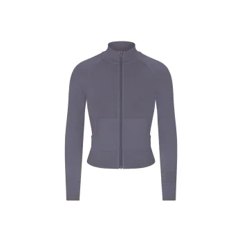 SKIMS OUTDOOR TRACK JACKET Jackets Coats Women's STEEL BLUE/Steel Blue