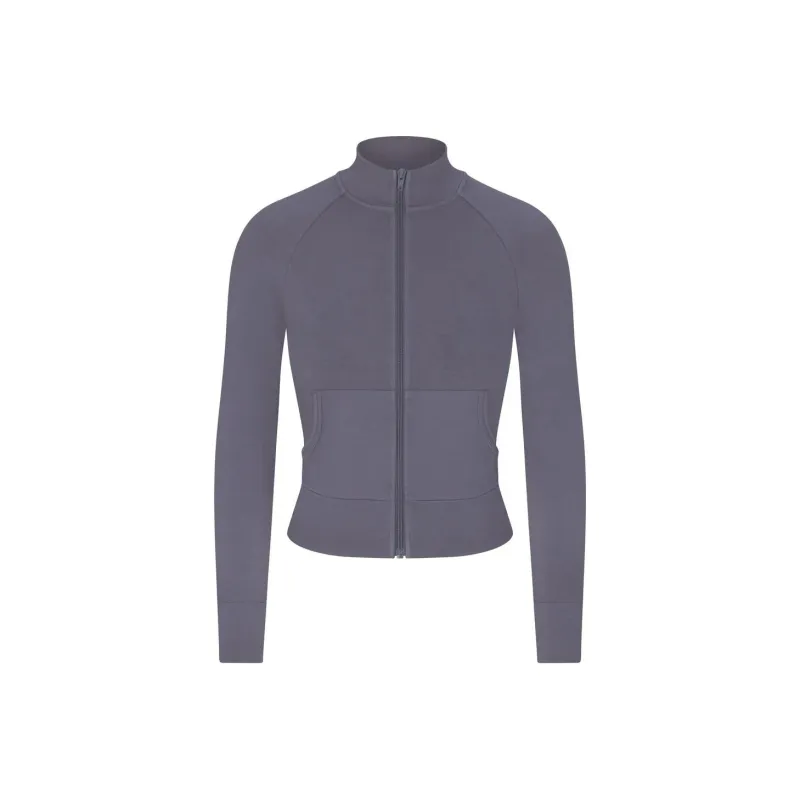 SKIMS OUTDOOR TRACK JACKET Jackets Coats Women's STEEL BLUE/Steel Blue-0