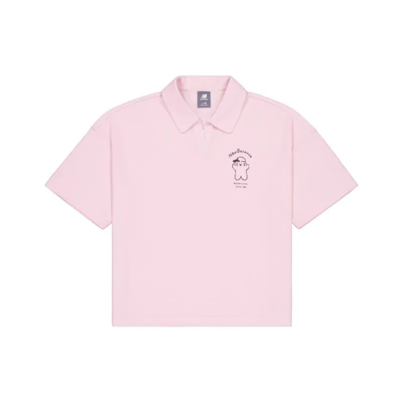 New Balance Polo Shirt Women's Pink-0