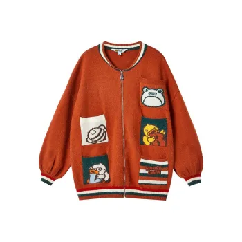 B.Duck Knitwear Women's Caramel Orange