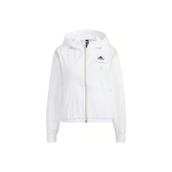 adidas Women's UST Windbreaker Woven Hooded Jacket White
