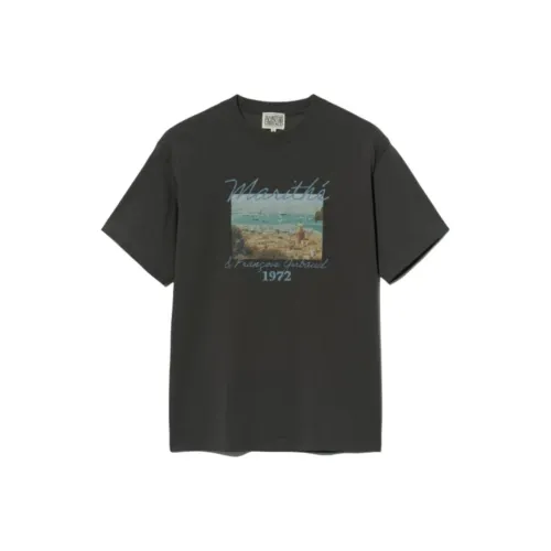 MARITHE FRANCOIS GIRBAUD SS25 T Shirt Men's Charcoal Gray
