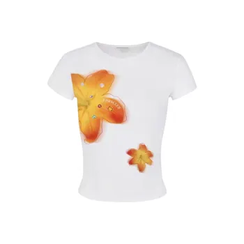 DOKZB T Shirts Women's White
