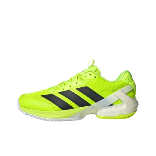 Adidas Adizero Ubersonic 5 Anti Slip Wear Resistant Low Top Tennis Shoes Men's Lime Green