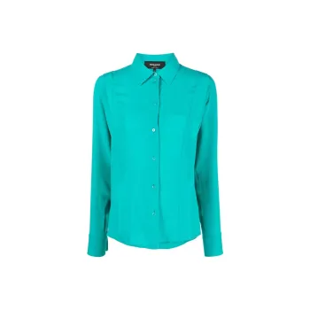ROCHAS Pointed Collar Buttoned Shirt