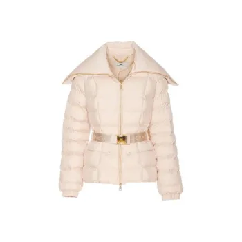 Elisabetta Franchi Wide Collared Belted Jacket