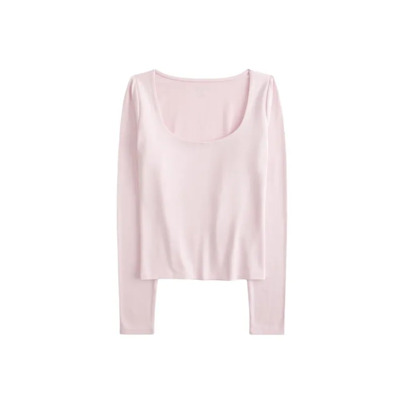 Hollister T-Shirts Women's Pink-0