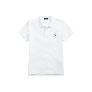 Polo Ralph Lauren Basic Mesh Fit Classic Short Sleeve Knit Shirt White