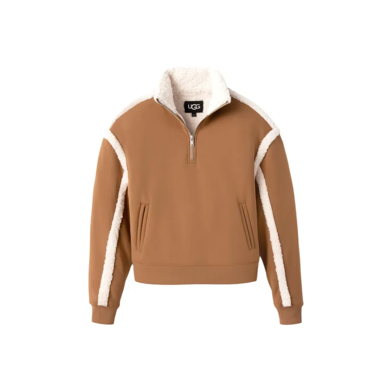 UGG Lydi Bonded Fleece Half-Zip Sweatshirt-0