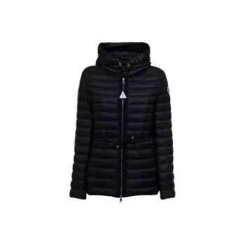 Moncler Logo Patch Zip Up Jacket