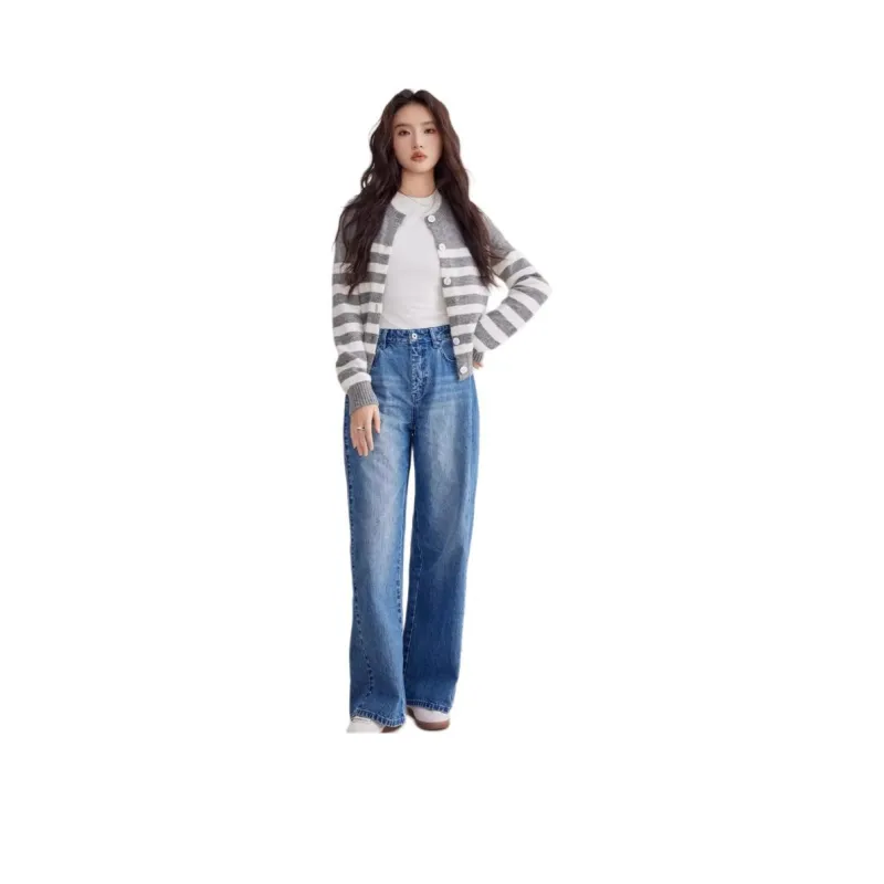 A21 Knitwear Women's Medium Heather Gray-0