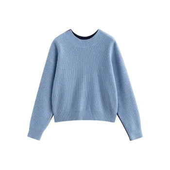 Initial Language Knitwear Women's Star Cloud Blue