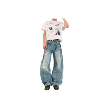 PISYPOX Jeans Unisex Blue