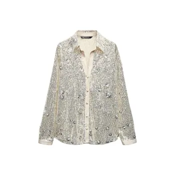 ZARA Shirts Women's Silver