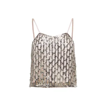 Forte Forte Sequin-embellished Sleeveless Top