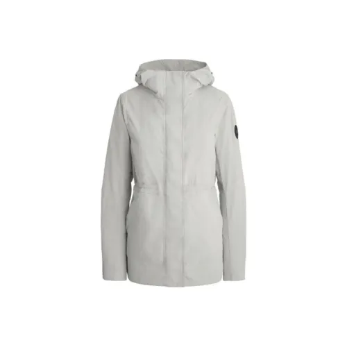 Canada Goose Black Mark Jackets Women's Silver Birch