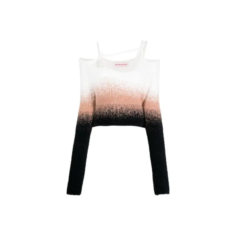 Ottolinger Gradiebt effect Off shoulder Knitted Jumper-0