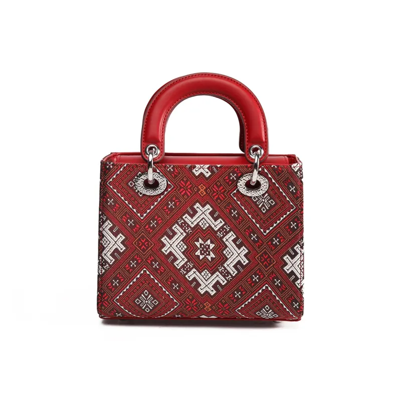 MISS GAIL Synthetic Leather Shoulder Bag, Crossbody Bag, Handbag Women's Red-6
