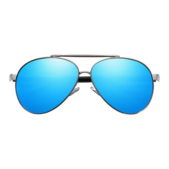 Thunder Pailong Alloy Aviator Sunglasses Men's Black, Silver, Gold-8