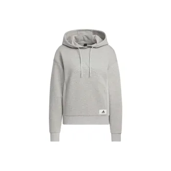 Adidas Lounge Hooded Sweatshirt Sweatshirt Women's Gray