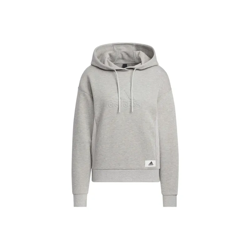 Adidas Lounge Hooded Sweatshirt Sweatshirt Women's Gray-0