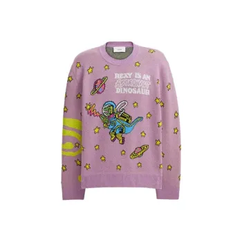 COACH Cosmic Coach Knitwear Women's Purple
