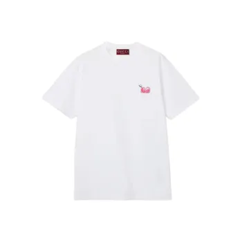 GUCCI FW25 Drop Shoulder Sleeve T Shirt Women's White