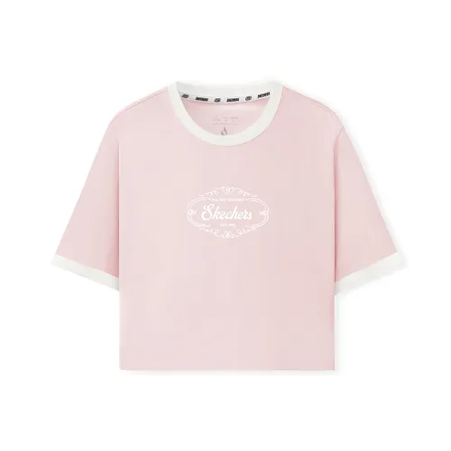 Skechers T Shirt Women's Nude Pink