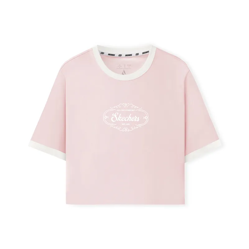 Skechers T-Shirt Women's Nude Pink-0