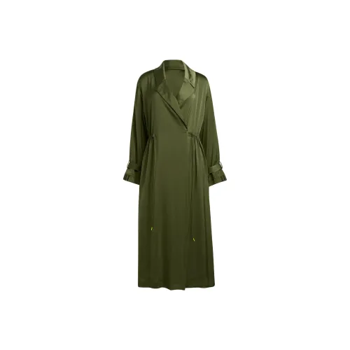Adidas Ivy Park Halls Of Ivy Long Satin Jacket Wild Pine