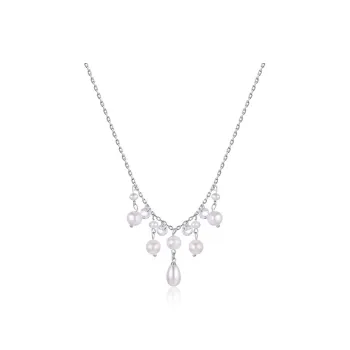 PARANOID PUPPY Pearl 925 Sterling Silver Necklaces Women's