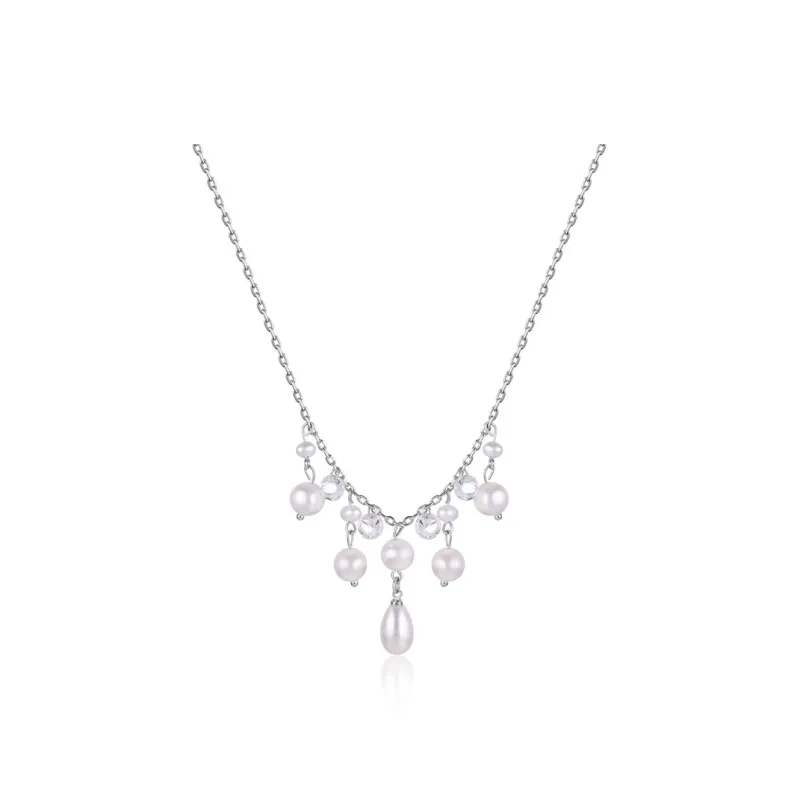 PARANOID PUPPY Pearl 925 Sterling Silver Necklaces Women's-0