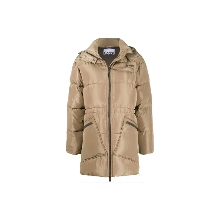 GANNI Oversized Tech Puffer Midi Jacket-0