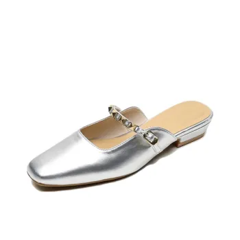 Than Than Me Rubber Sole Slip Resistant Closed Toe Slippers Women's