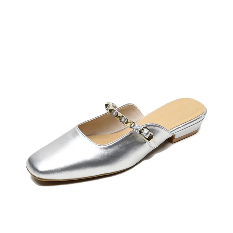 Than Than Me Rubber Sole Slip Resistant Closed Toe Slippers Women's-0