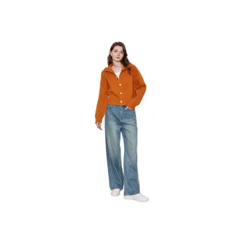 Huagaa Knitwear Women's Orange Yellow