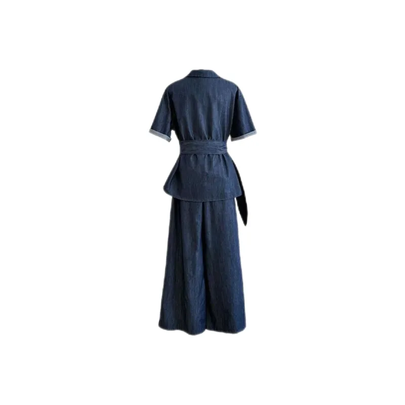 ABBY GODDESS Casual Suit Women's Dark Blue-1