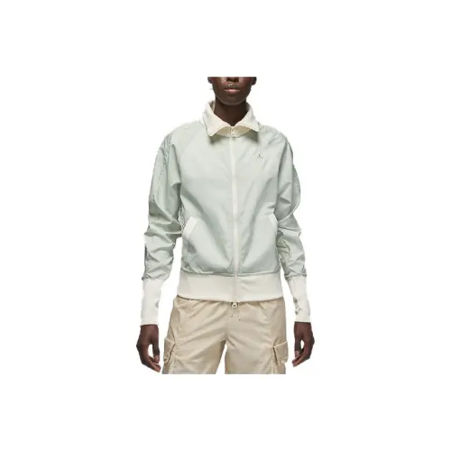 JORDAN Women'ss Bephies Beauty Supply Track Jacket Dusty Sage/Pale Ivory