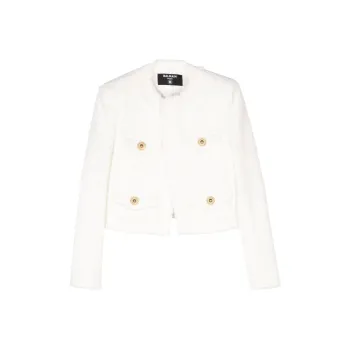BALMAIN Frayed Tweed Jacket