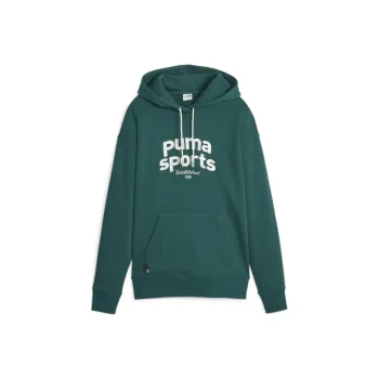 PUMA TEAM Hoodie Fleece Sweatshirt Women's Green