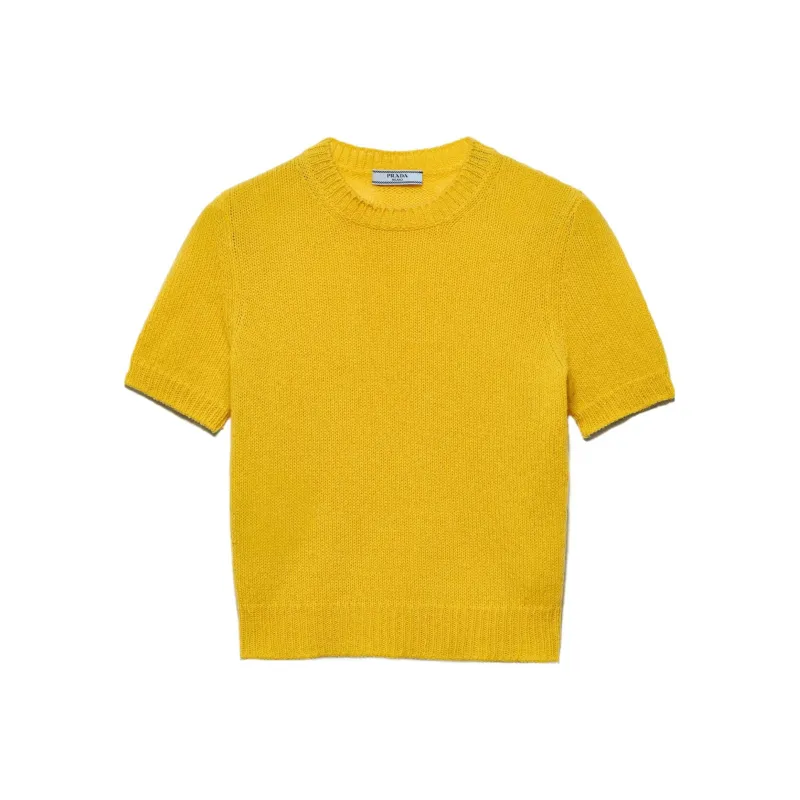 PRADA T-Shirts Women's Yellow-0