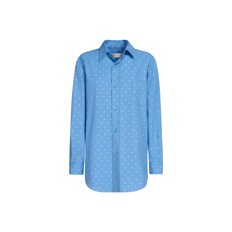 MARNI Polka Dot Printed Poplin Shirt-0