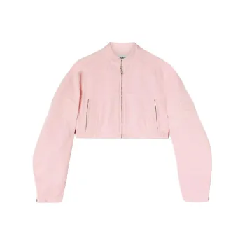 AMBUSH Cropped Denim Biker Jacket