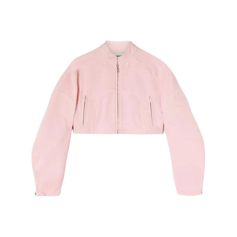 AMBUSH Cropped Denim Biker Jacket-0