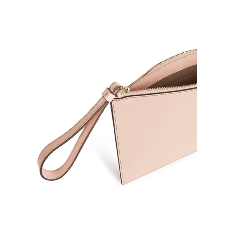 Furla LINE FRIENDS Collaboration Leather Clutch Wrist Bag Envelope Bag Small Size Women's Pink Multicolor-3