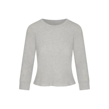 SKIMS Regular T Shirt Women's LIGHT HEATHER GREY/Light Gray