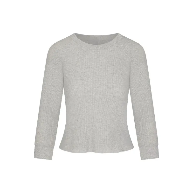 SKIMS Regular T Shirt Women's LIGHT HEATHER GREY/Light Gray-0