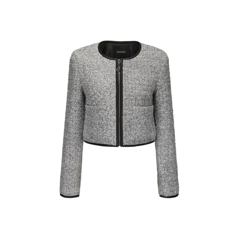 GIMING Jackets & Coats Women's Silver+Black-0